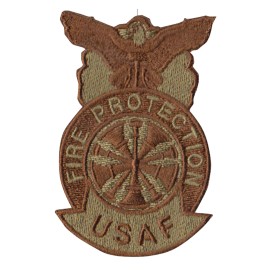 USAF Fire Protection Chief (5 Bugles) Multicam/OCP Patch