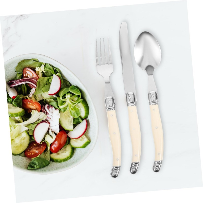 ABOOFAN 1 Set Stainless Steel Cutlery Fork Spoon Kit with
