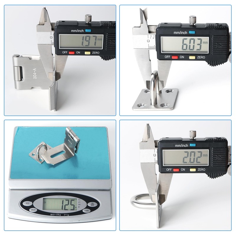 Sayayo 90 Degree Padlock Hasp Door Clasp Door Lock Gate