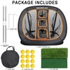 BIRDIEBLAST Professinoal Golf Chipping Net with Golf Hitting Mat,12 Practice