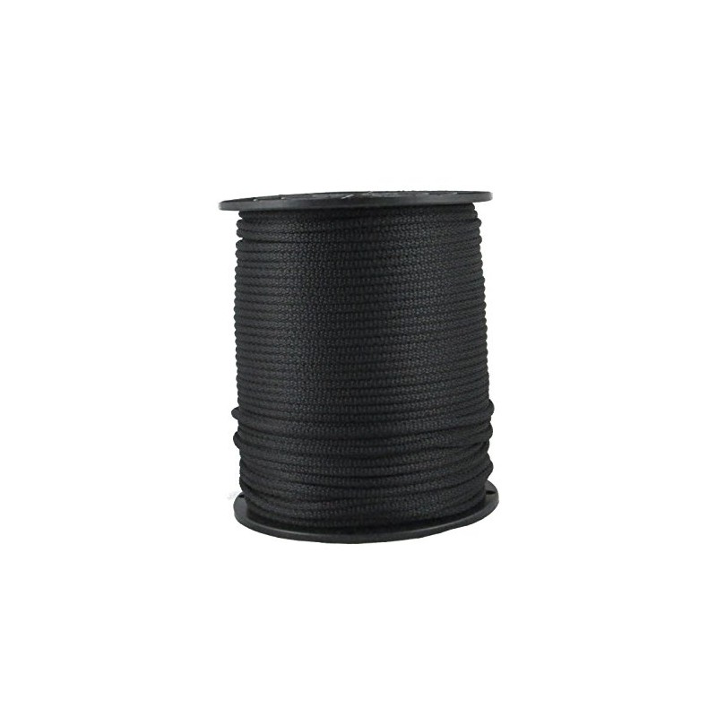 3/16 inch Black Dacron Polyester Rope - 500 Foot Spool