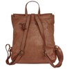 Samantha Look Women's Genuine Leather Backpack, Made in Italy, City