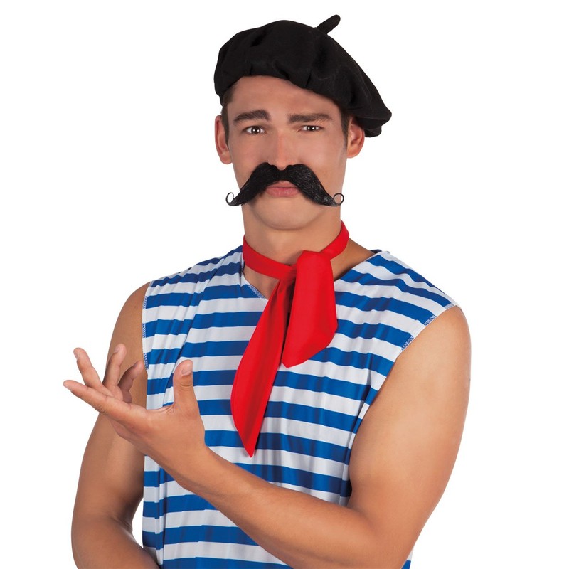 Boland 01810 Moustache French Black One Size