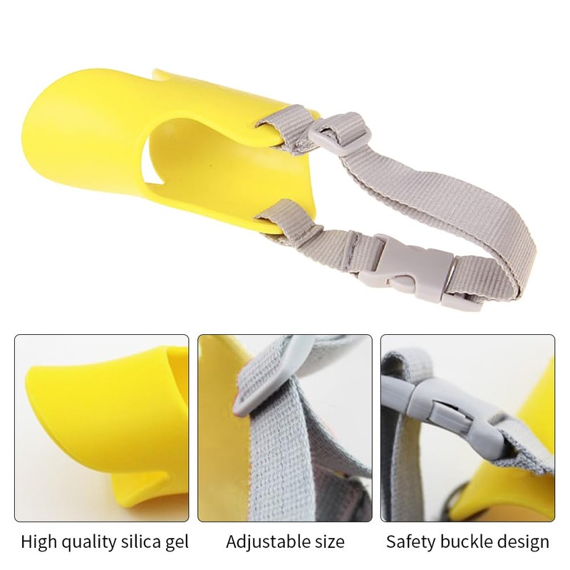 Anti Bite Duck Mouth Shape Dog Mouth Covers,Soft Duck Silicone