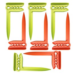 Voarge Pack of 8 Clips for Beach Towels, Beach Towels, Picnic Blanket, Towel Attachment, Ideal for Beach, Travel, Camping and More, Green, Orange