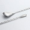 Cocktail Spoon Silver, 11.8 inches Stirrer, Long Mixing Spoon, Stainless