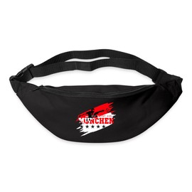 Spreadshirt Die Macht aus München Football Fan Belt Bag, black