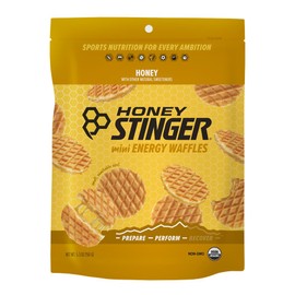 Honey Stinger Organic Mini Honey Waffles, Energy Stroopwafel for Exercise, Endurance and Performance, Sports Nutrition for Home & Gym, Pre and Post Workout, 1 Bag, 5.3 Ounce
