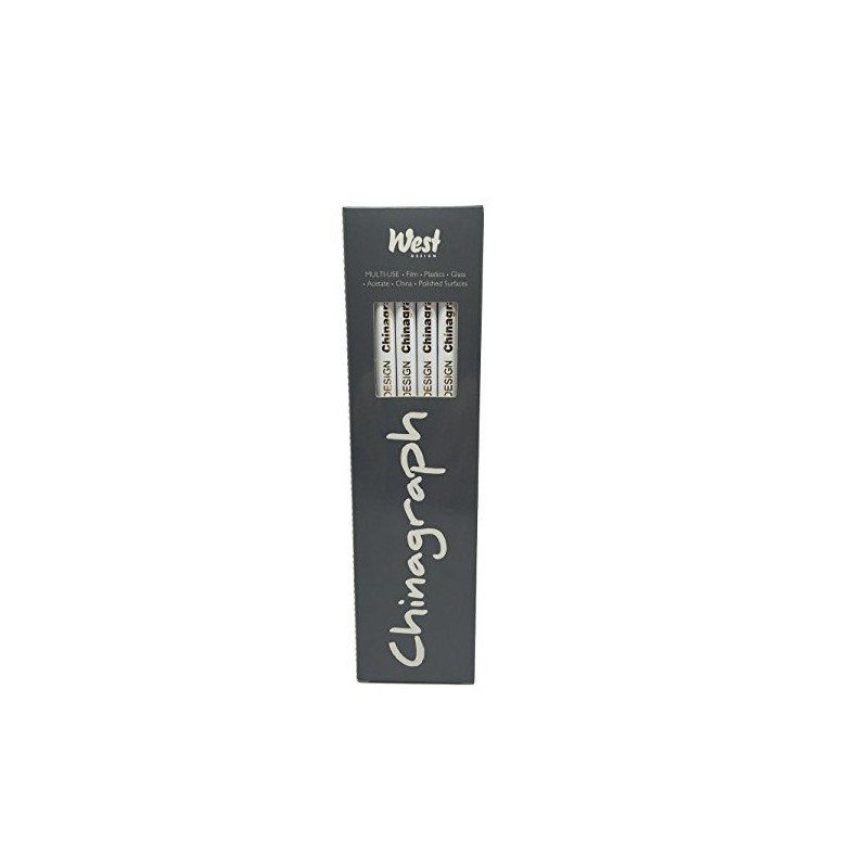 Chinagraph Marking Pencils - White (Box of 12)