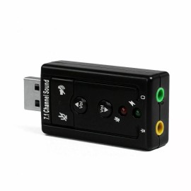 Unbranded USB 2.0 External 7.1 Channel 3D Virtual Audio Sound Card Mic Adapter Laptop #15