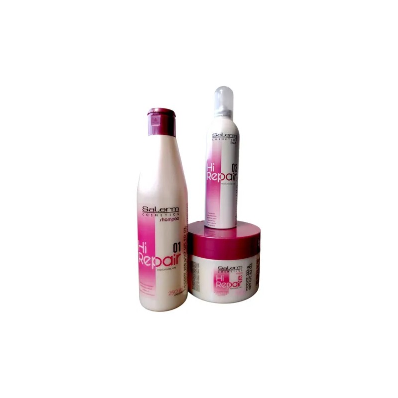 Shampoo Masc Serum Hi Repair Kit 3pz Restaura Repara Salerm