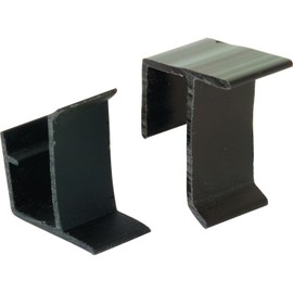 Prime-Line MP5563 Retainer Clips, Fits 3/8 inch and 7/16 inch Frames, Plastic Construction, Black, Used by HandD Industries, 25 Pairs