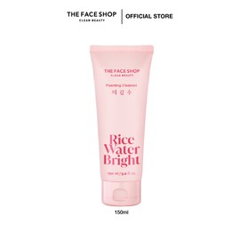 THE FACE SHOP Rice Water Bright Foaming Cleanser 150ml, gentle & moisturizing cleanser, brightening, remove impurities