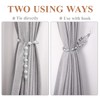 VORCOOL Pack of 2 Curtain Tiebacks Acrylic Pearl Curtains Tied