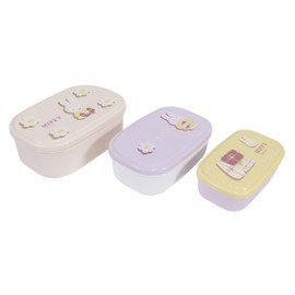 Kutsuwa Miffy Lunch Collection / Sticker Box (3 Pieces) 180/300/480ml -Gift Series - Ag+ Antibacterial MF898 Made in Japan