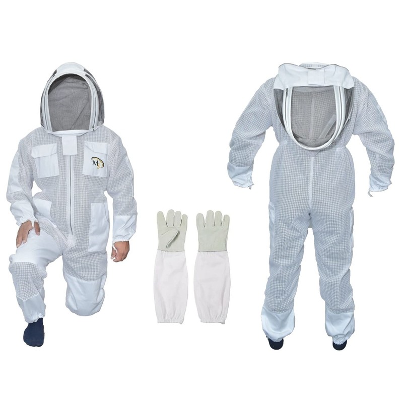 MS 3 Layer Bee Suit with One Pair Bee Gloves