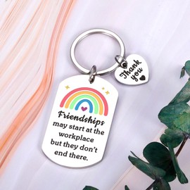 STUNFASSOO Friendship Gifts for Friends Coworker Bestie Boss, Coworker Leaving Farewell Retirement Gift, Boss Day Birthday Gifts for Friends Office Christmas Gifts for Coworkers Long Distance Keychain