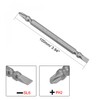 sourcing map PH2/SL6 Magnetic Double Ended Screwdriver Bits, 1/4 Inch
