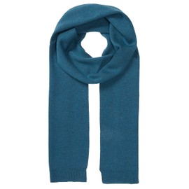Enter the Complex® Merino Scarf Made of 100% Finest Merino Wool, Winter Warm, Soft and Comfortable on the Skin, Men and Women, 210 x 30 cm, Blue (petrol blue), 240 x 25 cm