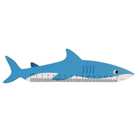 Shark Shaped Wooden Ruler