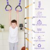 EACHPT Gymnastic Rings Set Childrens Home Fitness Training Equipment with
