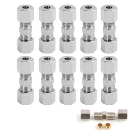 10 x Brake Line Connectors 4 mm - Set for Brake Line without Flanging - Easy Installation - High Quality Replacement Parts for Car Brakes You Can Easily Install The Charging Cable