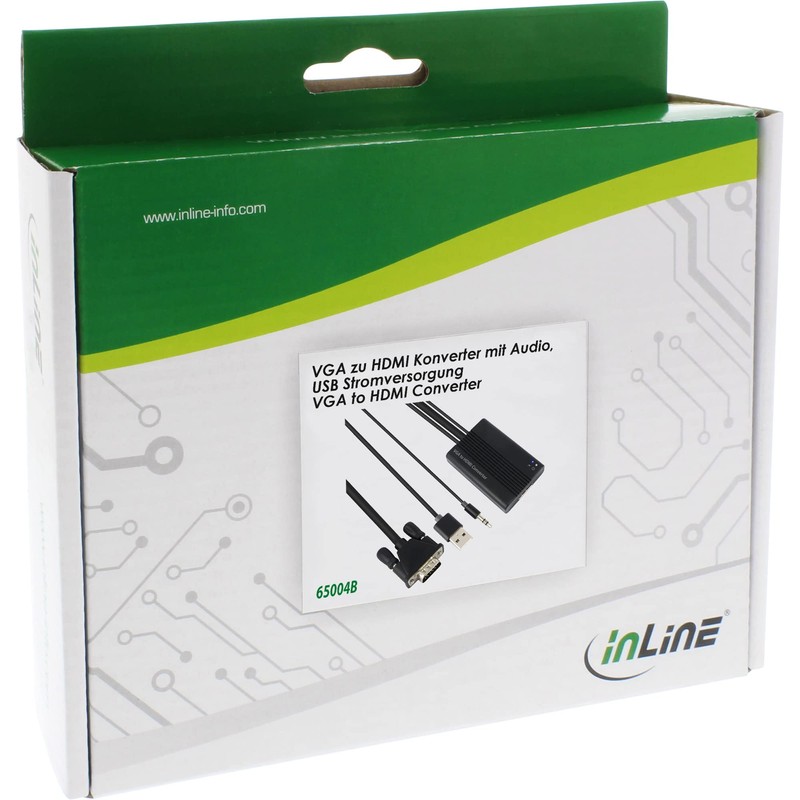 InLine® Converter VGA + Audio to HDMI, Input VGA and