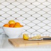 STICKGOO 1 Sheet Peel and Stick Backsplash, Pure White Marble