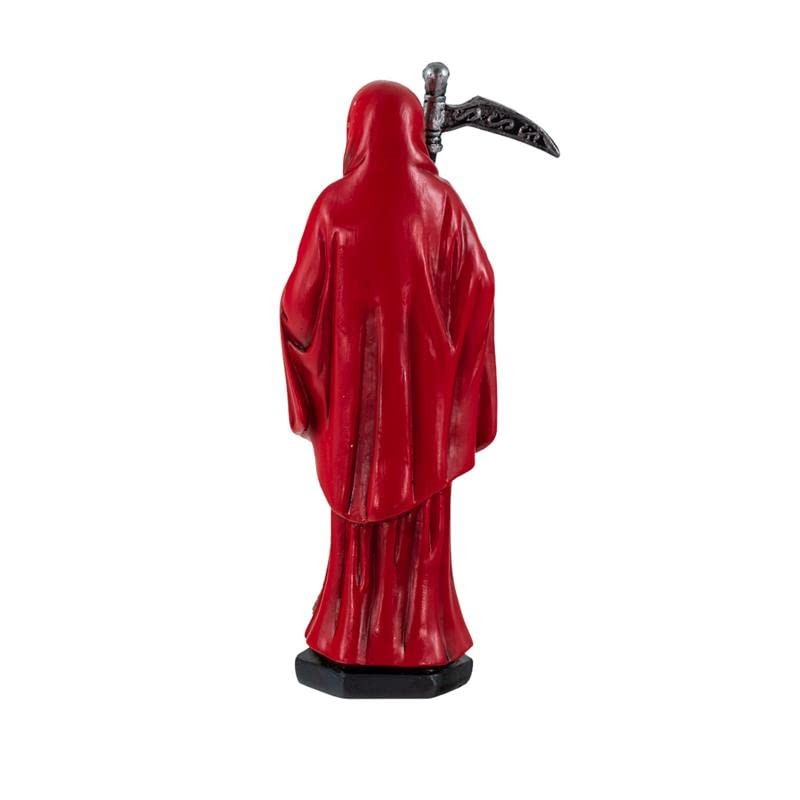Hand Painted Resin Red Holy Death Figure 15 cm