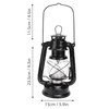 Vintage Camping Lantern 24h Battery Life USB Charging Detachable Lampshade