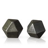 Viski XL Glacier Rocks, Hexagonal Extra Large Cocktail Rocks, Set