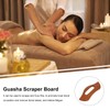 KOMBIUDA 1pc Guasha Scraper Massage Board Scraping Plate Bamboo Multi-purpose
