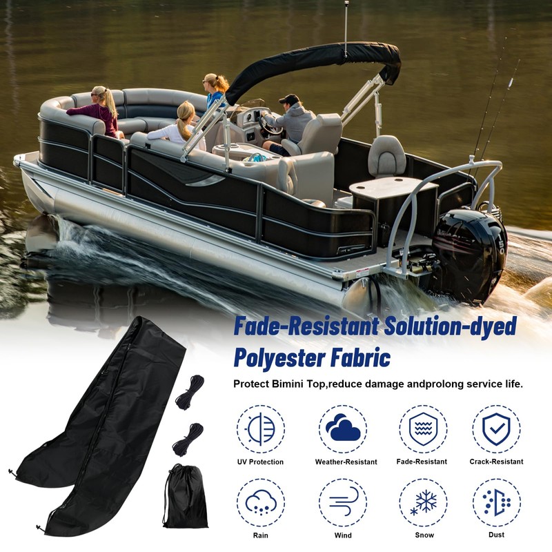 HWEIUA Bimini Top Storage Boot 91"-96" Width, 600D Heavy-Duty Waterproof