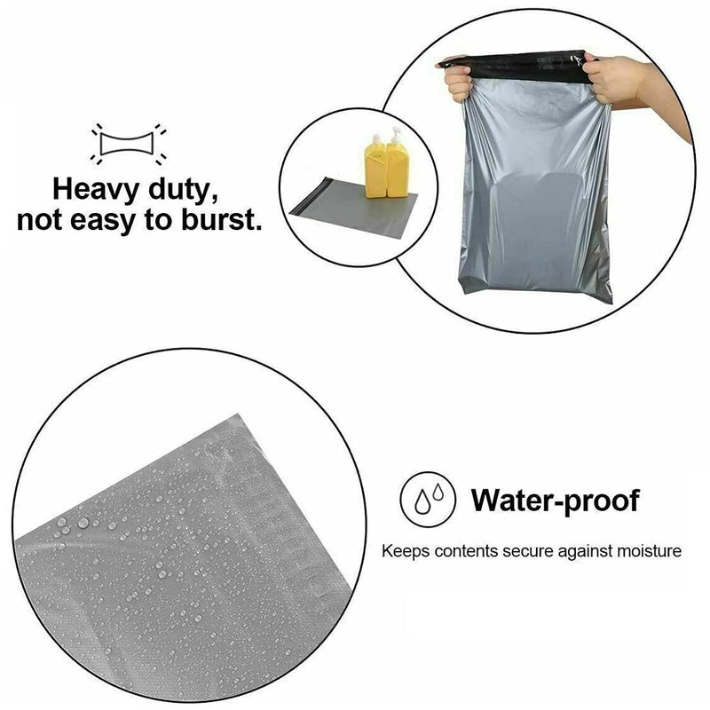 AKAR 22 x 30 inch Strong Grey Poly Mailing Bags