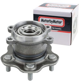 MotorbyMotor 512535 Rear Wheel Bearing and Hub Assembly with 5 Lugs fits for Nissan Juke Rogue Qashqai Select Low-Runout OE Directly Replacement Hub Bearing AWD