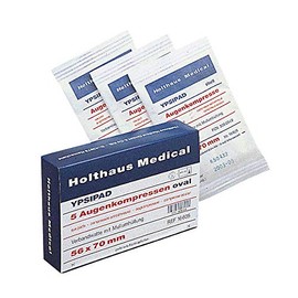 Holthaus Medical Eye Ypsipad, Compress Wundab, DIN61640, Sterile, 56X70 MM, 1/5