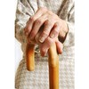 Carex Wooden Walking Cane - Round Handle Wood Cane With