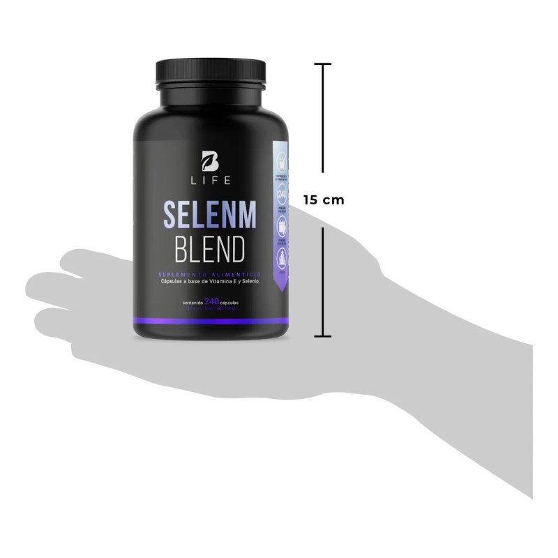 Selenio 240 Cápsulas Con Vitamina E, Selenio Complex, B Life