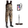 Trudave Chest Waders, 4.5mm Waterproof Neoprene Hunting Wader for Men