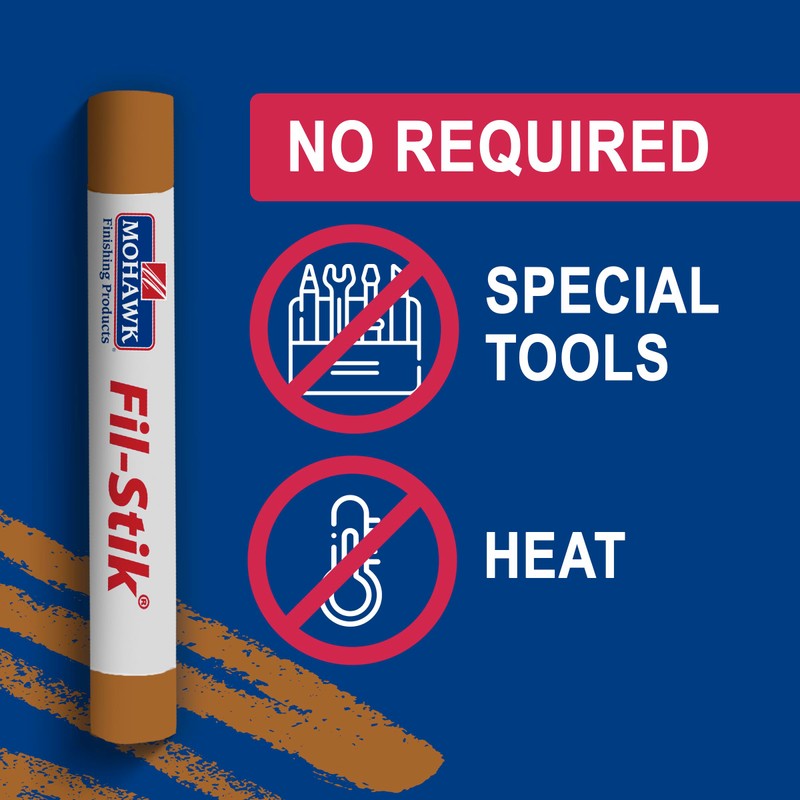 Mohawk Fil-Stik Wax Putty Stick, Light Walnut, M230-0206, 1 Count