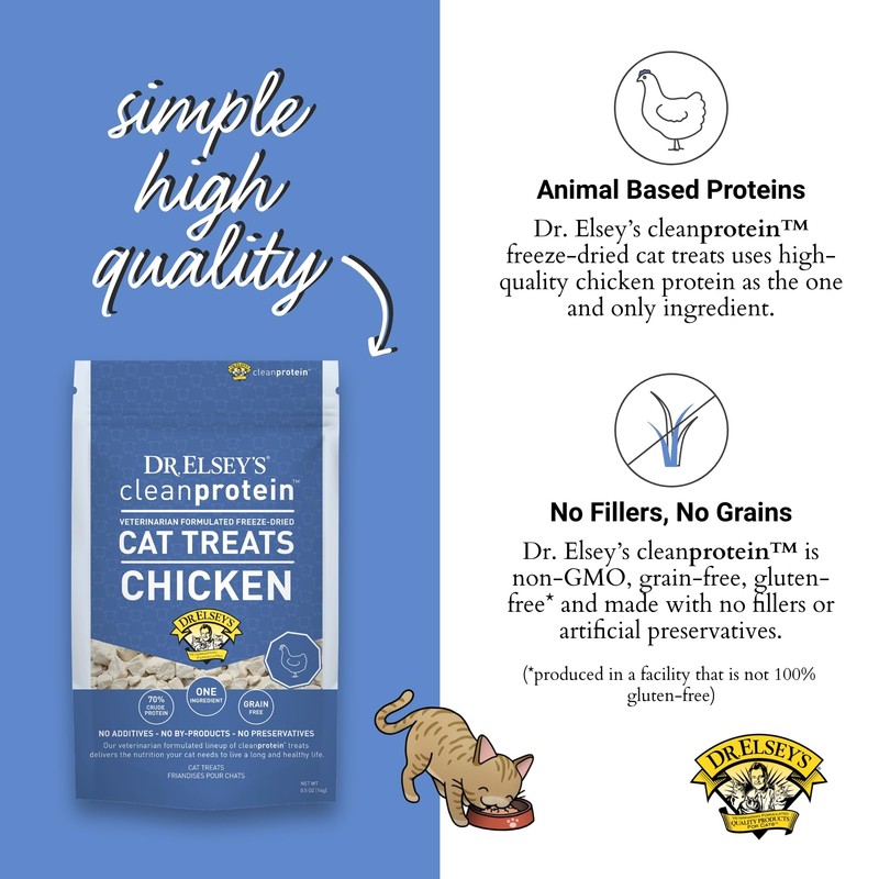 Dr. Elsey's Freeze-Dried Chicken Cat Treats 0.5 oz.