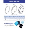 [PROSILVER] Women's Men's 925 Silver Ring, Thick 0.08 inch (2