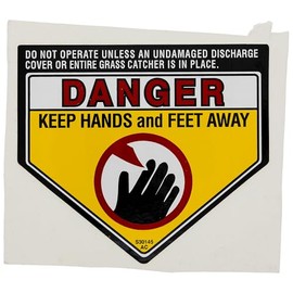 CUB CADET 977S30145 Danger Label 365 RZT50 2150 LT1050 RZT54 RZT42 2155 GT1554 SLT1554 SLT1550 SLTX1050 RZT22 2145