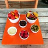 Square Placemat Set - Gloss Pink 2 Placemats Standard 28cm