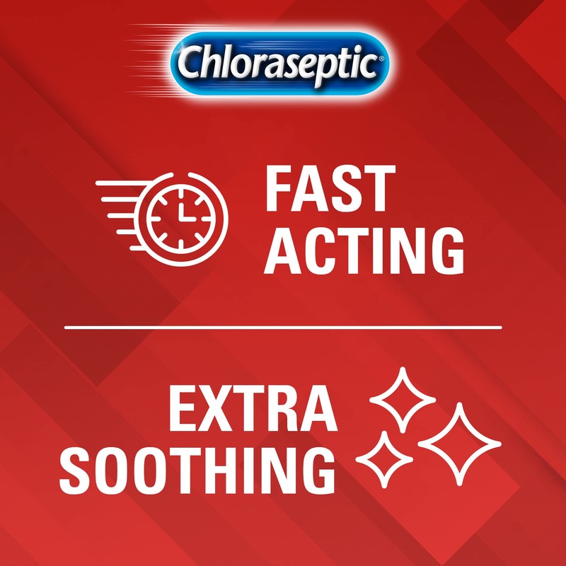 Chloraseptic Sore Throat Lozenges, Cherry, 18 Count, 6 Pack