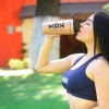 Vaso Shaker Aluminio Mdn Sports Mezclador De Proteína.