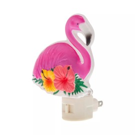 Creative Hobbies Tropical Flamingo Night Light with Rotating Socket - Beach House Decor