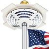 Aurolit Flag Pole Light Solar Powered, 1400 Lumen Lucky 4-Leaf