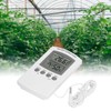 LCD Temperature and Humidity Monitor WallMountable Wired Flower Planting Hygrometer