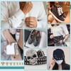 FINGERINSPIRE 280 Set 7 Sizes Clear Rhinestone Rivets 5/6/7/8/9/10/11 mm